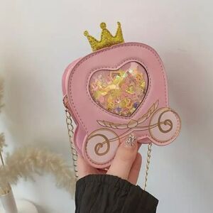 Girls Mini Princess Carriage Purse Bag